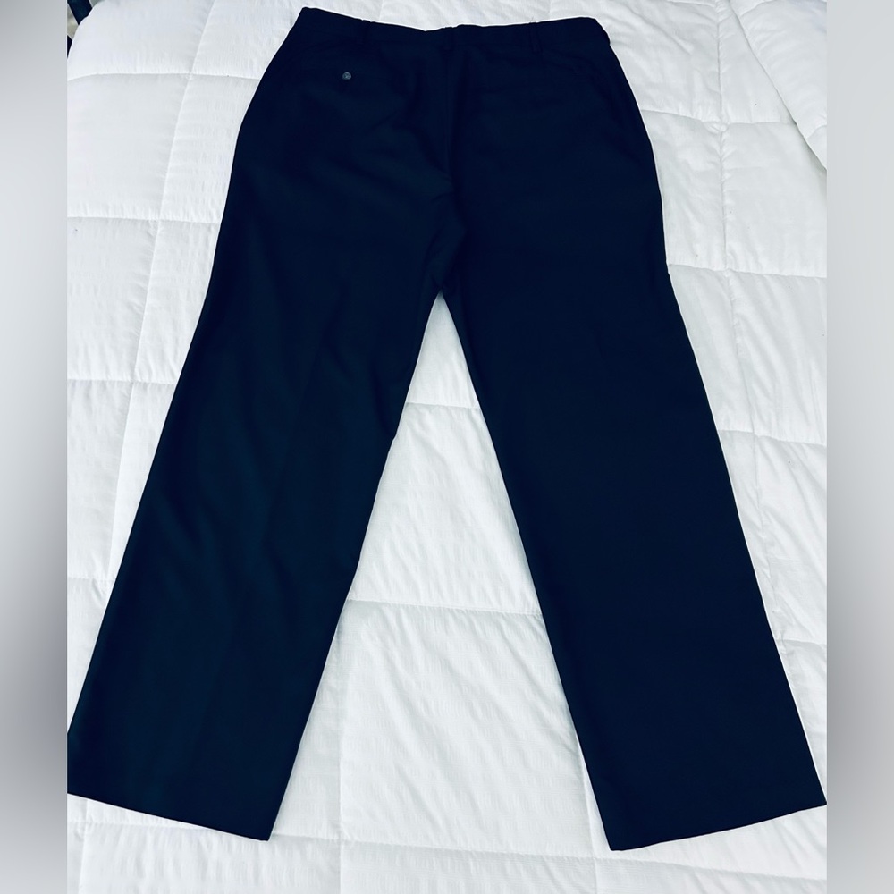 Callaway Men’s Dark Navy Flat Front Classic Golf Pants•36”x32”•Quick Dry - Picture 4 of 9